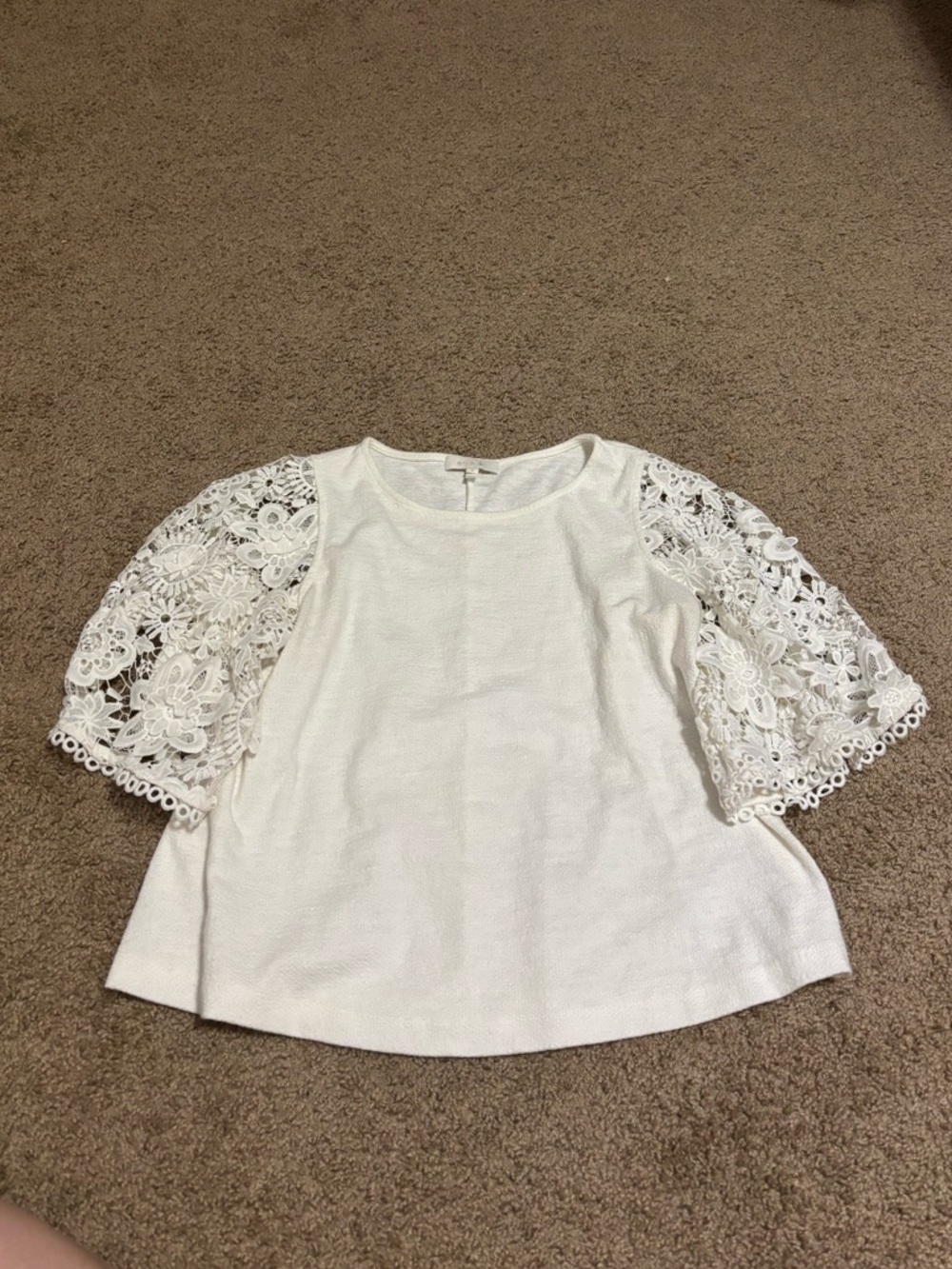 Anthropologie Eri + Ali Samara Lace Top Size Small - Picture 4 of 8